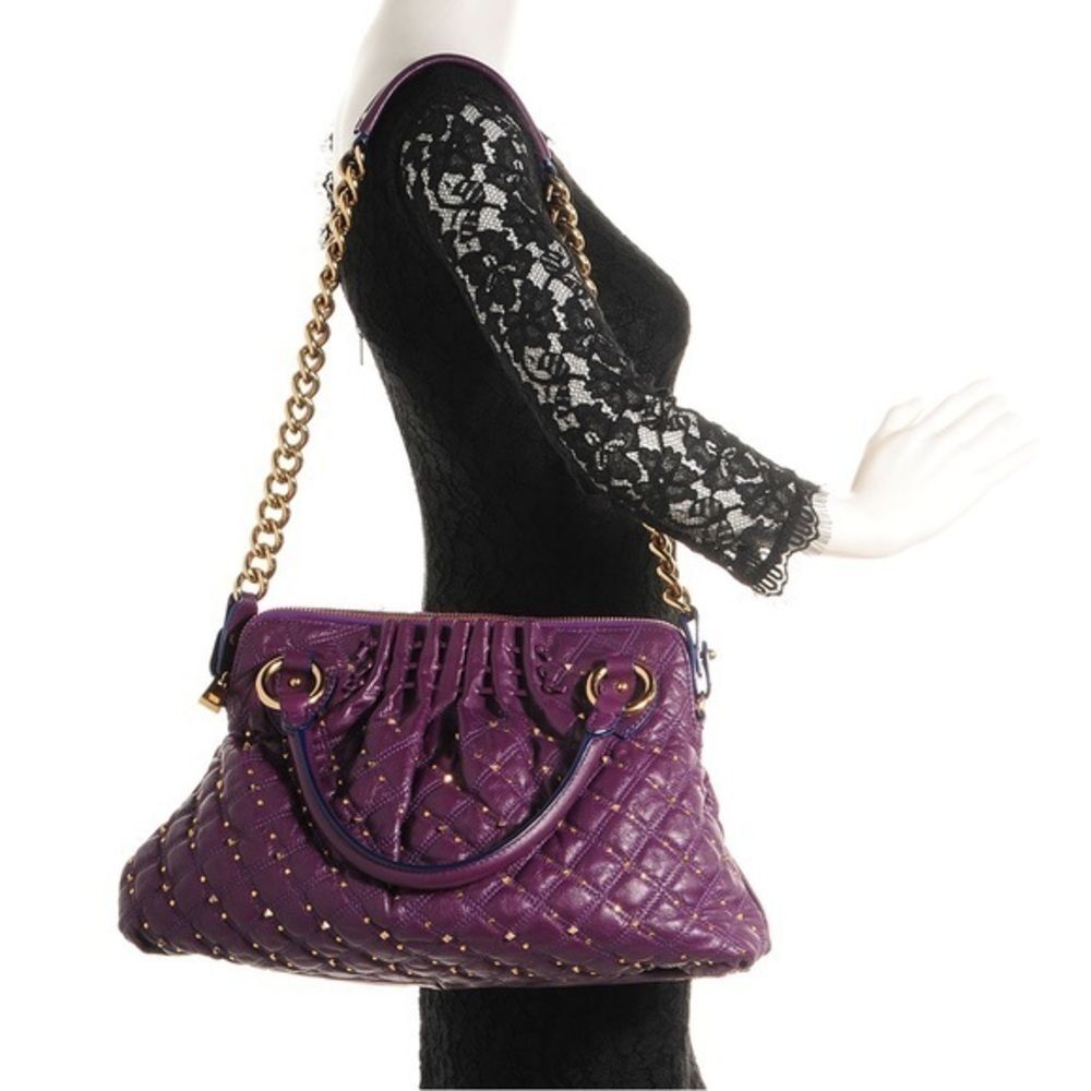 Marc Jacobs Stardust Bag Purple Studded Cecilia